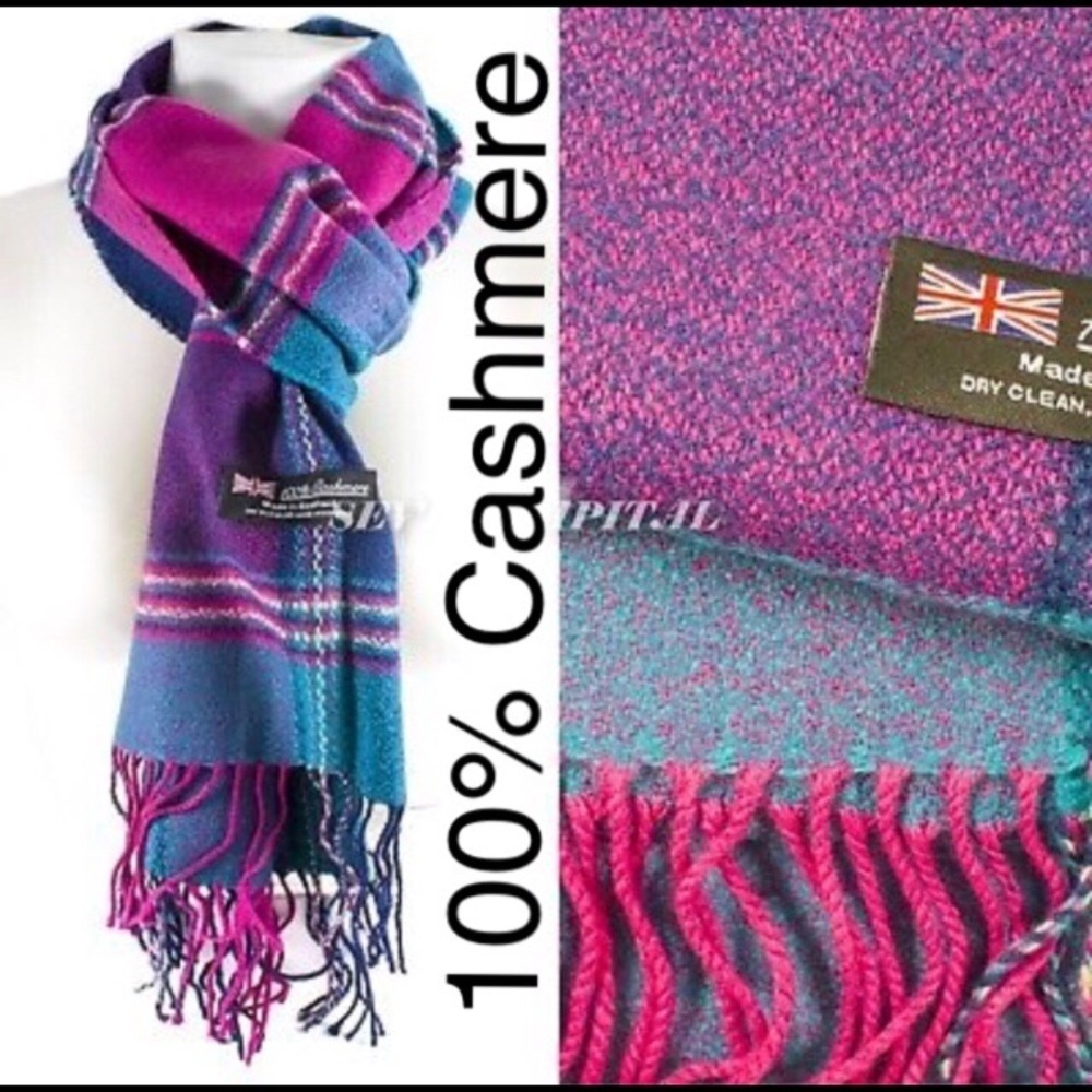 Top Rated ๐ 100% Cashmere Scarf - Picture 9 of 10